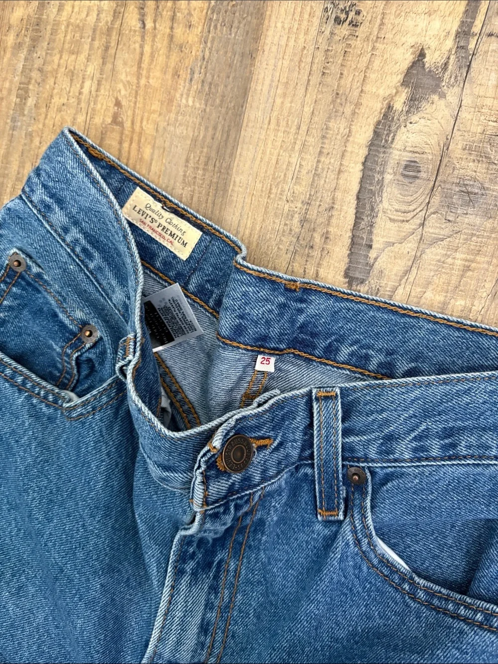 Levi's Blue Denim JORTS